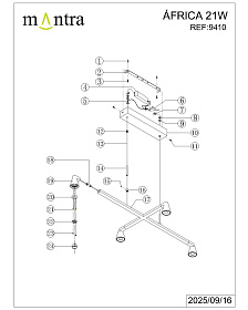 9410 Люстра подвесная AFRICA