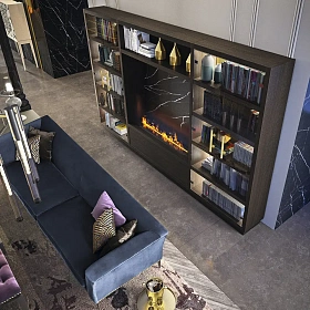 Стенка под ТВ Edition Glass с подсветкой