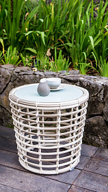 Уличный приставной стол Villa OFF WHITE