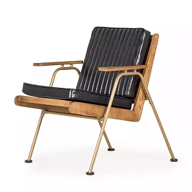 Черное кресло в стиле ретро Arnal