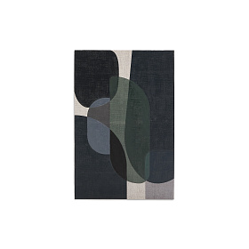 Nemsa абстрактный холст в сине-зеленых тонах, 90 x 60 см