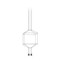 Подвесной светильник Wireflow квадратный 0311