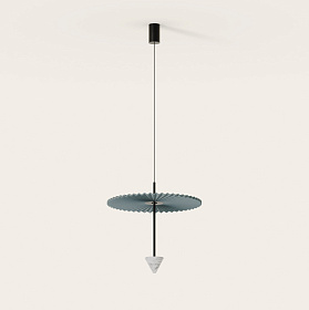 Подвесной светильник Vant золотой металл/ белый мрамор/диск OSION PALETTA DE COLORES