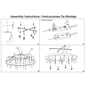 9377+9240 (24L) Подвесная люстра BOOMERANG