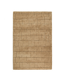 Ковер Helun из смеси шерсти и вискозы коричневый с рисунком, 160 x 230 см