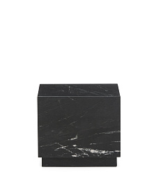 Приставной столик Sorein из черного мрамора 40 x 40 см