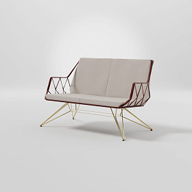 Уличный 2-х местный диван Rhombus