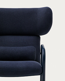 Кресло Inari синее из стали и полиэстра