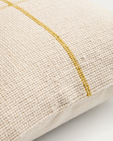 Чехол для подушки Atima с полосками желтого цвета, жаккардовый, 100% ПЭТ, 45 x 45 см