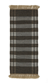 Коврик Barani из полипропилена коричневого и чёрного цвета 60 x 90 см