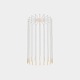 Подвесной светильник Candle 18 золотой 0-10V