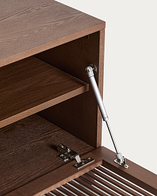 Тумба под ТВ Beyla из ясеня с отделкой под орех