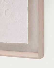 Olvin Абстрактная картина на белой бумаге с рельефным рисунком