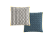Подушка Silai светло-серый - синий 50x50