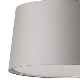 Подвесной светильник WINDSOR COLGANTE DESPLAZADO черный/серый абажур 3x