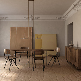 Подвесной светильник Betty C1338/2 золотой металл/прозрачное стекло