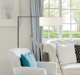 Торшер Matrix  белый