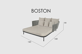Уличная кровать Boston LIGHT GREY