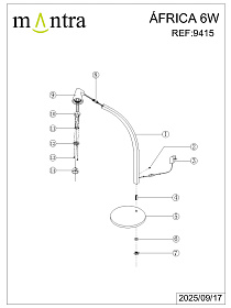 9415 Настольная лампа AFRICA