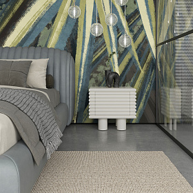 Прикроватная тумбочка WABI SABI 50x40x45 бело-кремовый лак