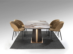 Luca Обеденный стол темный дуб