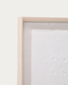 Olvin Абстрактная картина на белой бумаге с рельефным рисунком 73,6 x 93,6 см