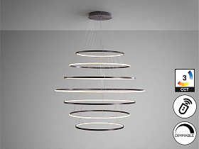 Odessa Люстра 7 арок D150 бронзовый