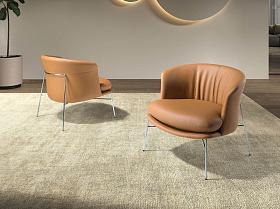 Кресло 5192 из коричневой экокожи