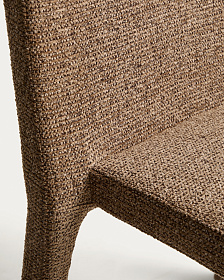 Стул Loria в тканевой обивке цвета шоколад