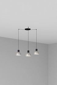 Серый подвесной светильник Kombo Ø20 3L