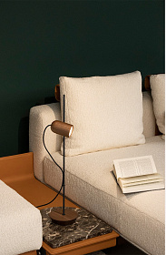 Настольная лампа Onfa орех/графитовый металл