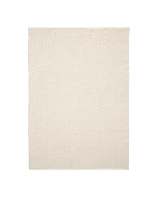 Ковер Mascarell из хлопка и полиэстера белого цвета 160 x 230 см