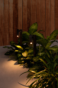 Темно-серая лампа на коле SPY 435