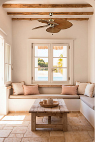 Потолочный вентилятор Cuba состаренное золото