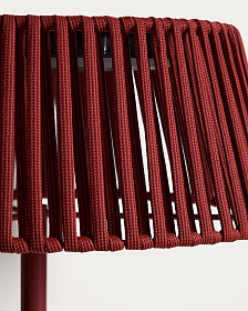 Уличный торшер Aldet на солнечных батареях терракотовый, диаметр 46 см