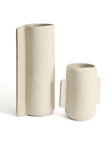 Ваза из папье-маше Mireni бежевая 67 см