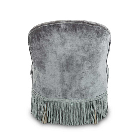 Синее бархатное кресло Velvet