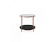 Приставной столик Stanley 1 Carrara Marble/Black/Copper Stainless