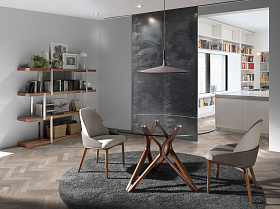 Круглый обеденный стол 1108/DT802 Ø140 из закаленного стекла