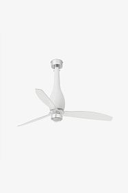 Потолочный вентилятор Eterfan мат. LED белый/прозрачный 128 см