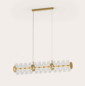 Подвесной светильник Vitree L золотой металл/ прозрачный плафон