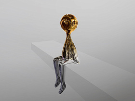 Sit down Фигура серый/оранжевый