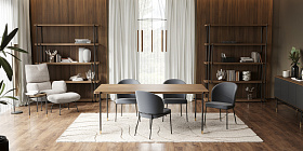 Сервант Altea шпон ореха F, темно-серый матовый лак