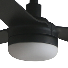 Потолочный вентилятор PUNT Ш1300MM черный 3 PALAS LED 18W TUYA