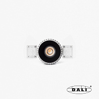 Tulipa Черный встраиваемый даунлайт без рамки 10W 24° 2700K CRI90 DALI