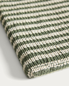 Подушка для стула Dirome в зеленую полоску, 100% ПЭТ, 40 x 40 см