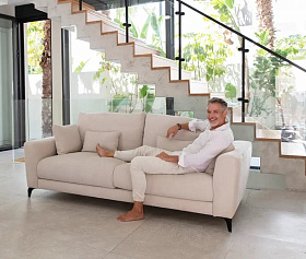 Диван Scala V+MM+V металлические ножки