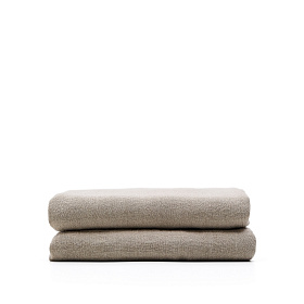 Плед Tandi из льна бежевого цвета 90 х 135 см