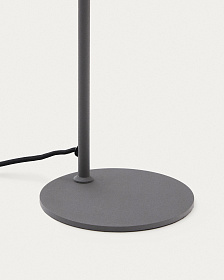 Настольная лампа Manie из металла с отделкой под черный чугун