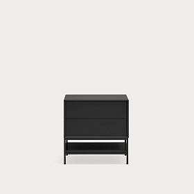 Тумба прикроватная Platt 2Dr черная
